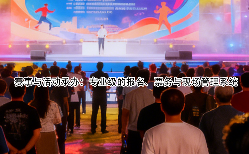 赛事与活动承办：专业级的报名、票务与现场管理系统 